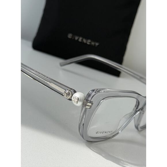 NEW Givenchy GV50047I Cat Eye Pearl Crystal Grey Frames main image 5